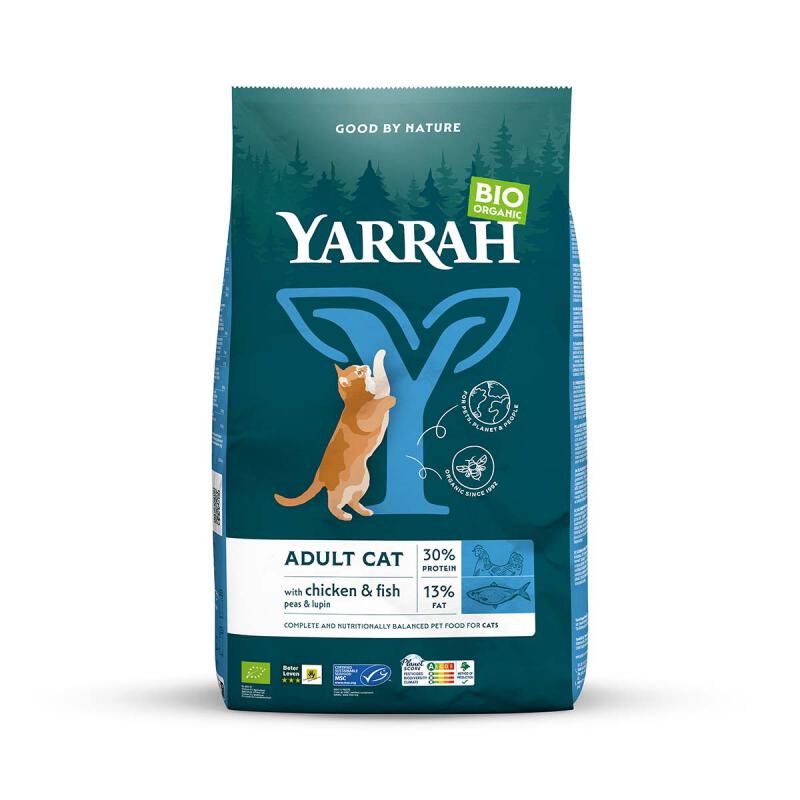 Kattenbrokken droog vis van Yarrah, 6 x 800 g